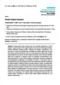 Dental Implant Systems - MDPI