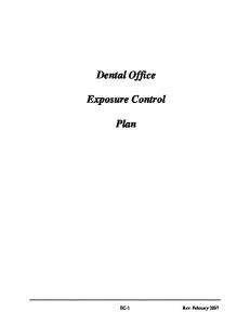 Dental Office Exposure Control Plan