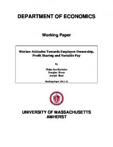 department of economics - UMass Amherst