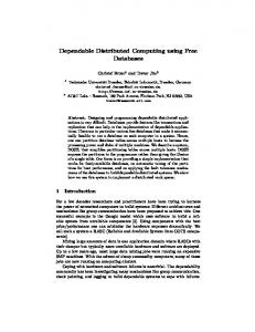 Dependable Distributed Computing using Free ... - Semantic Scholar