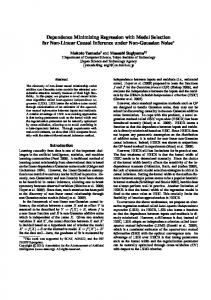 Dependence Minimizing Regression with Model Selection for Non ...