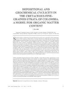 depositional and geochemical cyclicity in the cretaceous fine - Dialnet