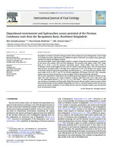 Depositional environment and hydrocarbon source ... - umexpert