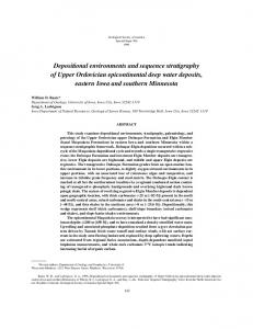 Depositional environments and sequence stratigraphy - the Kansas ...