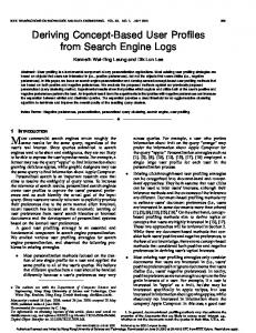 Deriving Concept-Based User Profiles from Search Engine Logs