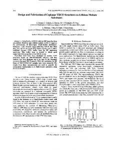 Design and fabrication of coplanar ybco structures on ... - UPCommons