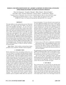 Design and Implementation of A Robot Audition System for Automatic ...