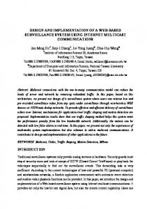 design and implementation of a web-based surveillance ... - IIS, SINICA