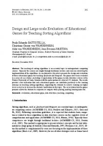 Design and Large-scale Evaluation of Educational Games for ... - Eric