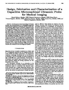 Design, fabrication and characterization of a capacitive ... - IEEE Xplore