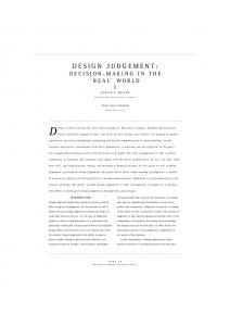 design judgement - KTH