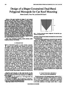 Design of a Shape-Constrained Dual-Band Polygonal ... - IEEE Xplore