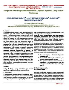 Design of CMOS Programmable Switched