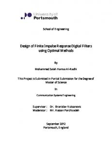 Design of Finite Impulse Response Digital Filters ...