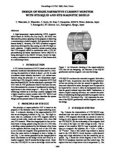 Design of Highly-Sensitive Current Monitor with HTS SQUID and HTS ...