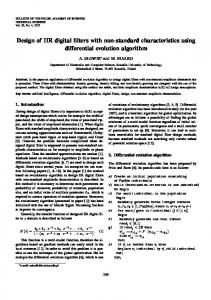 Design of IIR digital filters with non-standard ... - CiteSeerX