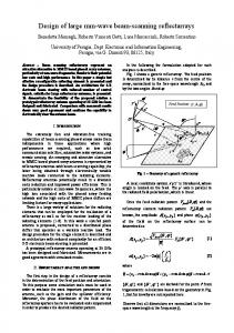 Design of large mm-wave beam-scanning