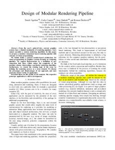 Design of Modular Rendering Pipeline