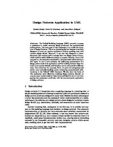 Design Patterns Application in UML - CiteSeerX