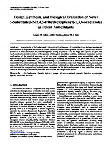 Design, Synthesis, and Biological Evaluation of Novel 5-Substituted-2 ...