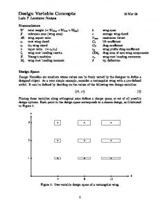 Design Variable Concepts - MIT