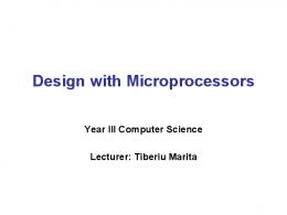 Design with Microprocessors