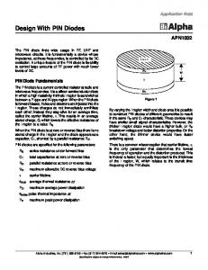 Design With PIN Diodes