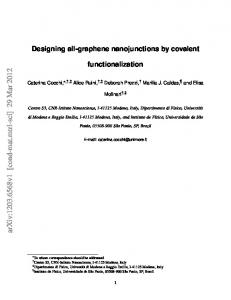 Designing all-graphene nanojunctions by covalent functionalization