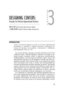 Designing centers - NC State University