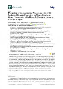 Designing of the Anticancer Nanocomposite with Sustained ... - MDPI