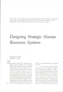 Designing Strategic Human Resources Systems - Google Sites
