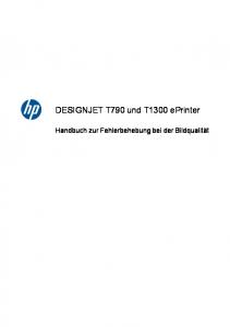 DESIGNJET T790 und T1300 ePrinter - IT