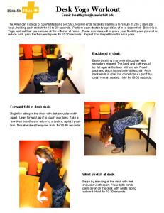 Desk Yoga Workout