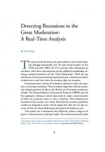 Detecting Recessions in the Great Moderation: A Real-Time Analysis