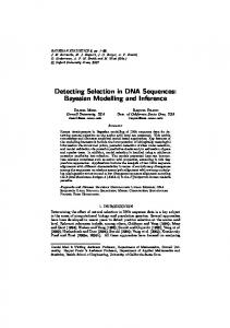 Detecting Selection in DNA Sequences: Bayesian ...