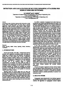 detection and localization of multiple spoofing ...