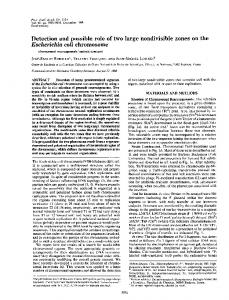 Detection and possible role of two large nondivisible ... - Europe PMC