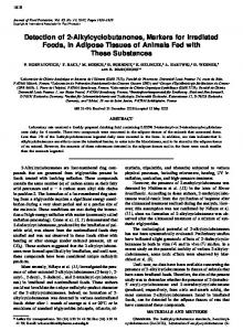 Detection of 2-Alkylcyclobutanones, Markers for Irradiated Foods, in ...