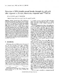 Detection of DNA double-strand breaks through the cell ... - CiteSeerX