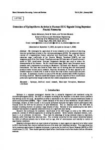 Detection of Epileptiform Activity in Human EEG Signals Using