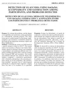 DETECTION OF GLAUCOMA USING SisGlaTel