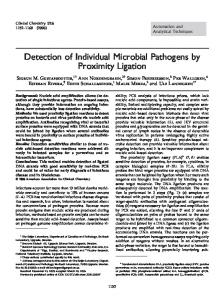 Detection of Individual Microbial Pathogens by Proximity ... - CiteSeerX