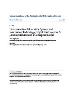 Determinants of Information Systems and Information Technology ...