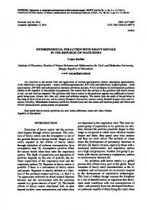 DETERMINATION OF COPPER IN SOILS