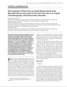 Determination of Polycyclic Aromatic Hydrocarbons