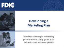 Developing a Marketing Plan - FDIC