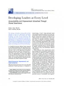 Developing Leaders at Every Level