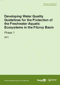 Developing Water Quality Guidelines for the