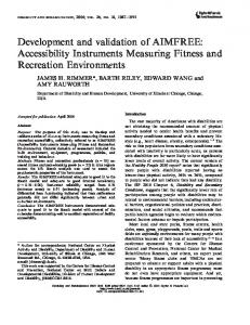 Development and validation of AIMFREE