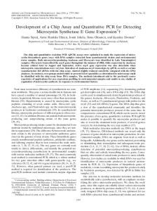 Development of a Chip Assay and Quantitative PCR for Detecting ...